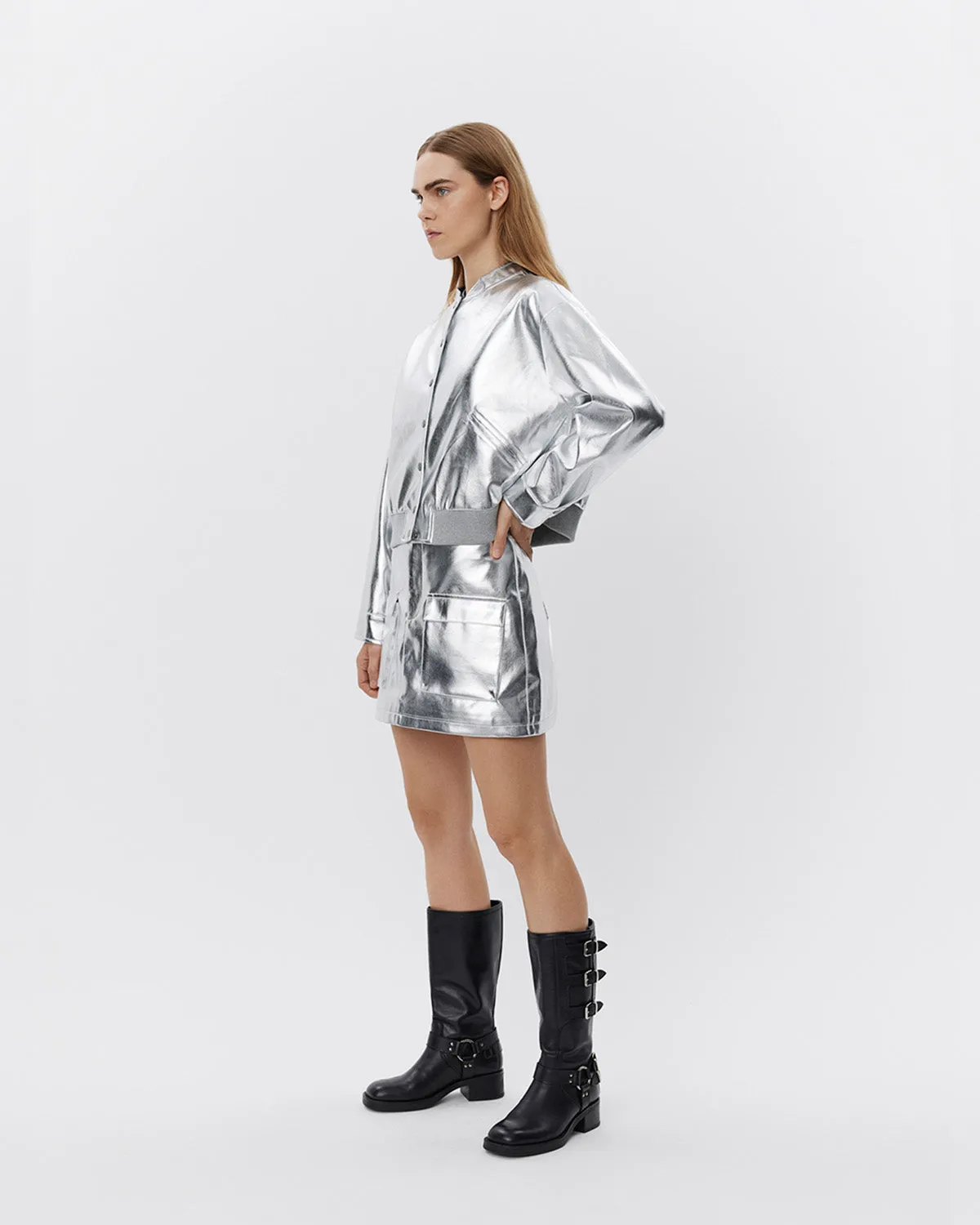 LARASW SKIRT - Silver