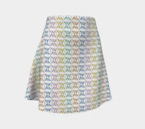 Linear Kaleidoscope FlareSkirt