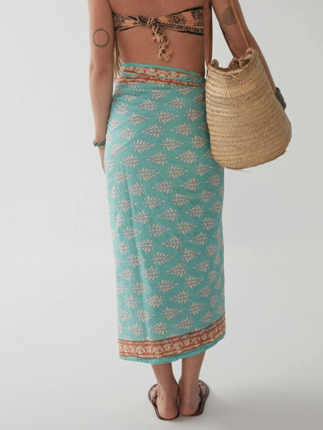 Maison Hotel Soft Cotton Cambric Pistacchio Mathilde Pareo - ByAdushka