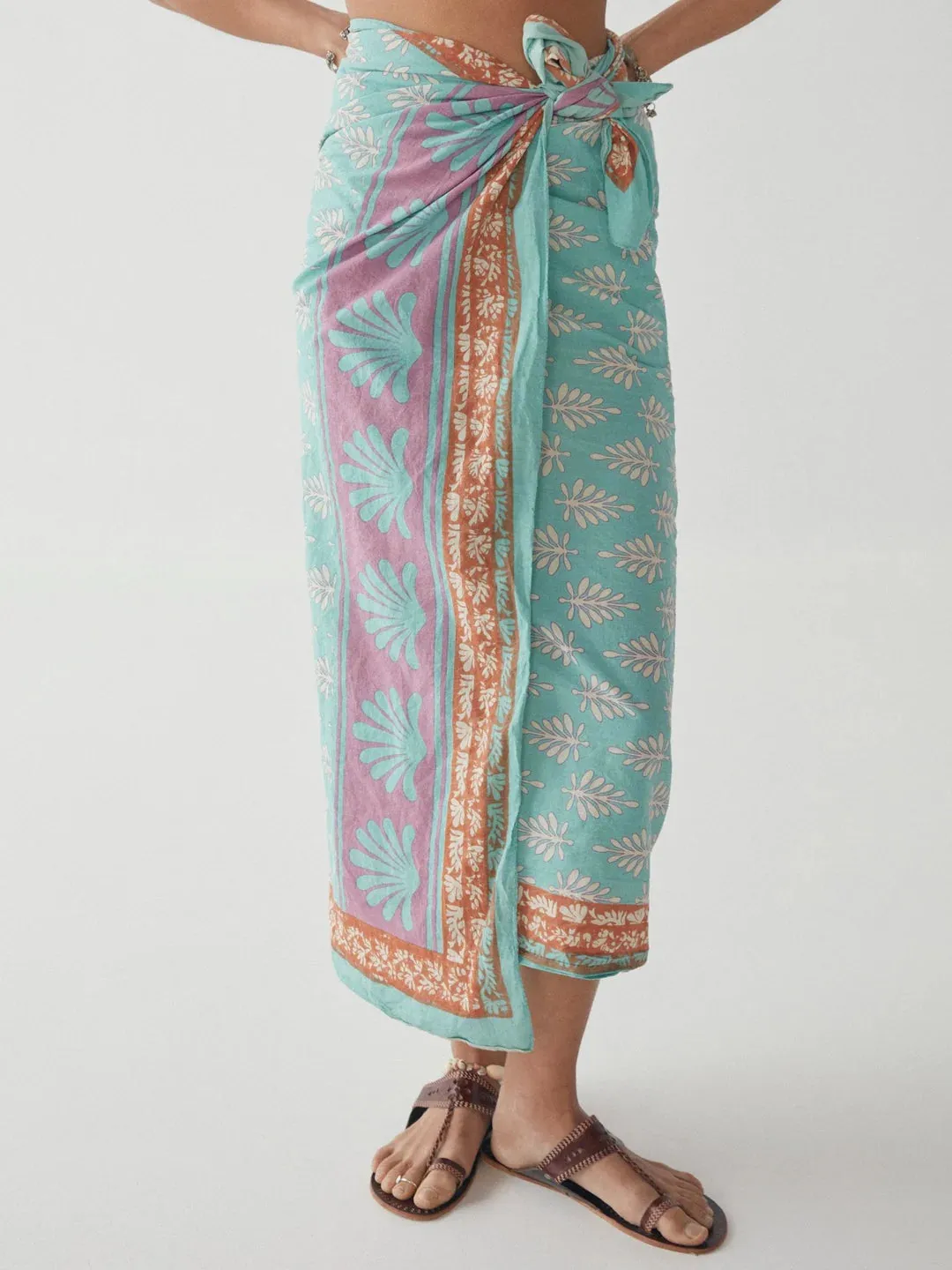 Maison Hotel Soft Cotton Cambric Pistacchio Mathilde Pareo - ByAdushka