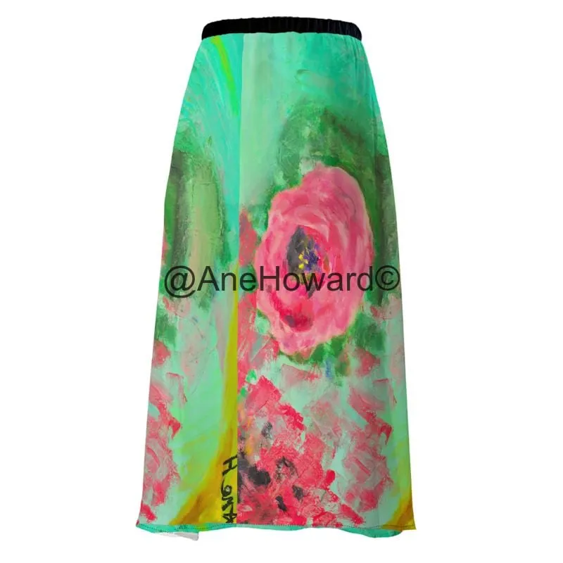 Maxi Two-Layers Muslin Skirt  California Spring