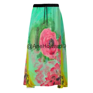 Maxi Two-Layers Muslin Skirt  California Spring