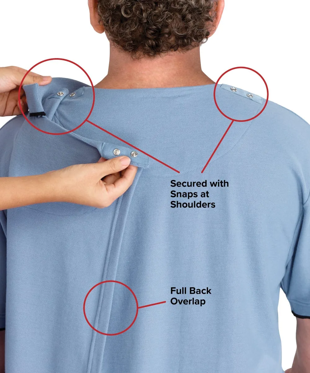 Men's Open Back Adaptive Sport Shirt - Clearance
