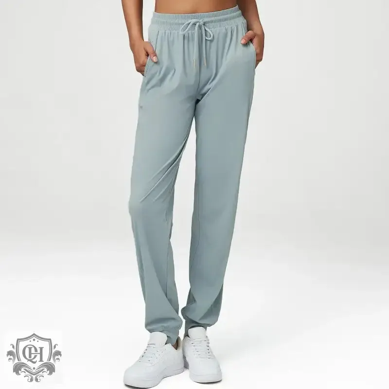 Mid Waist Nylon Sports Pants