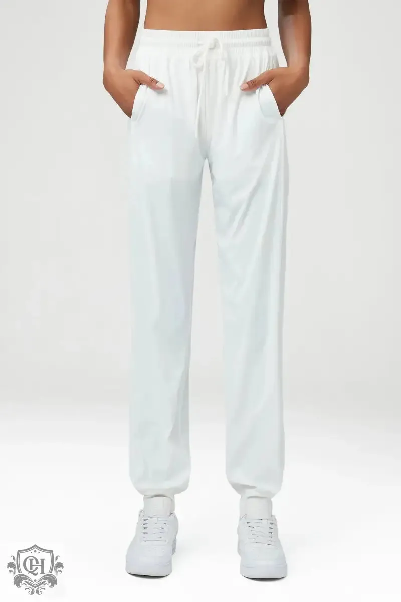 Mid Waist Nylon Sports Pants