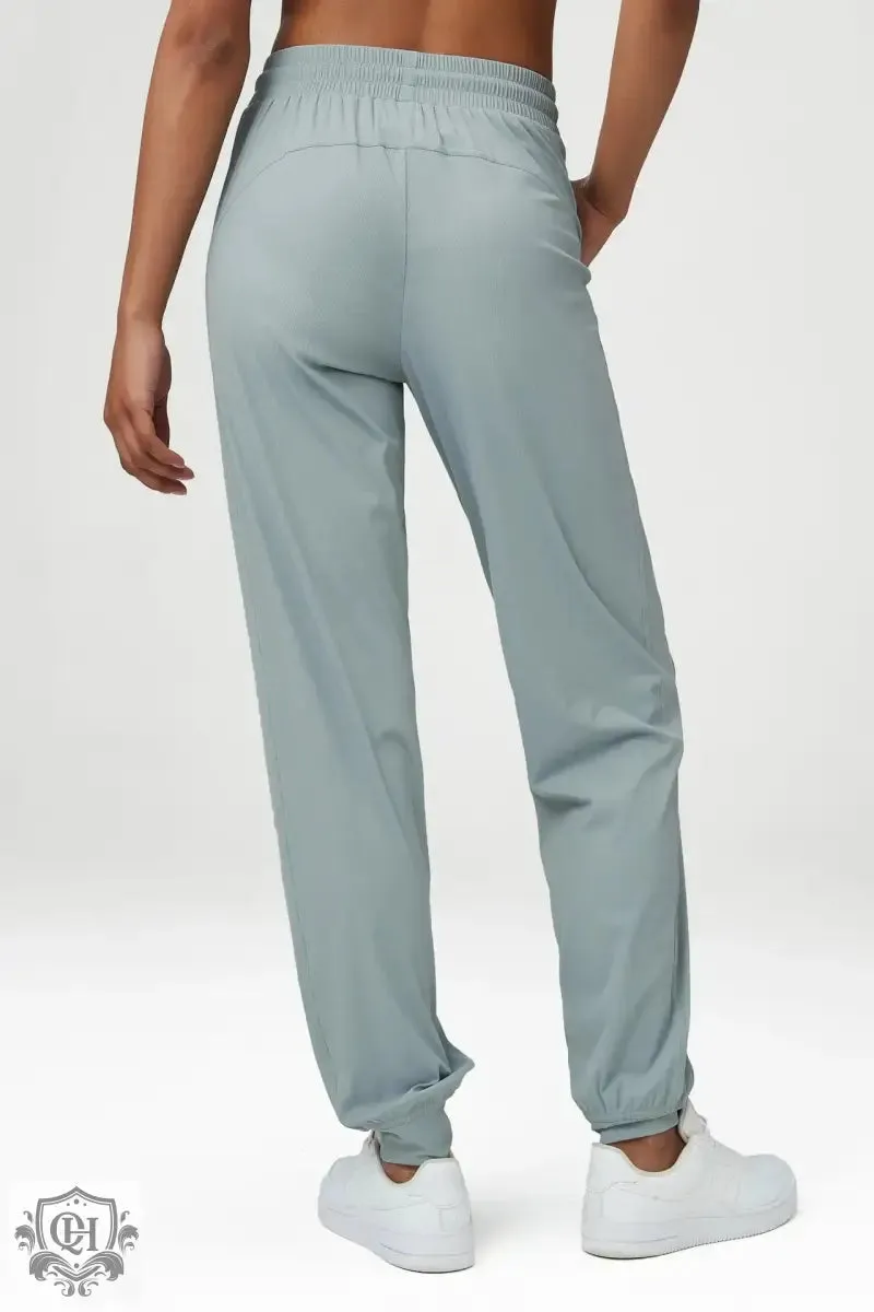 Mid Waist Nylon Sports Pants