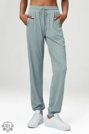 Mid Waist Nylon Sports Pants