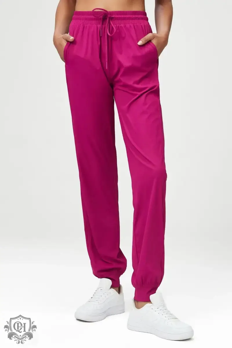 Mid Waist Nylon Sports Pants