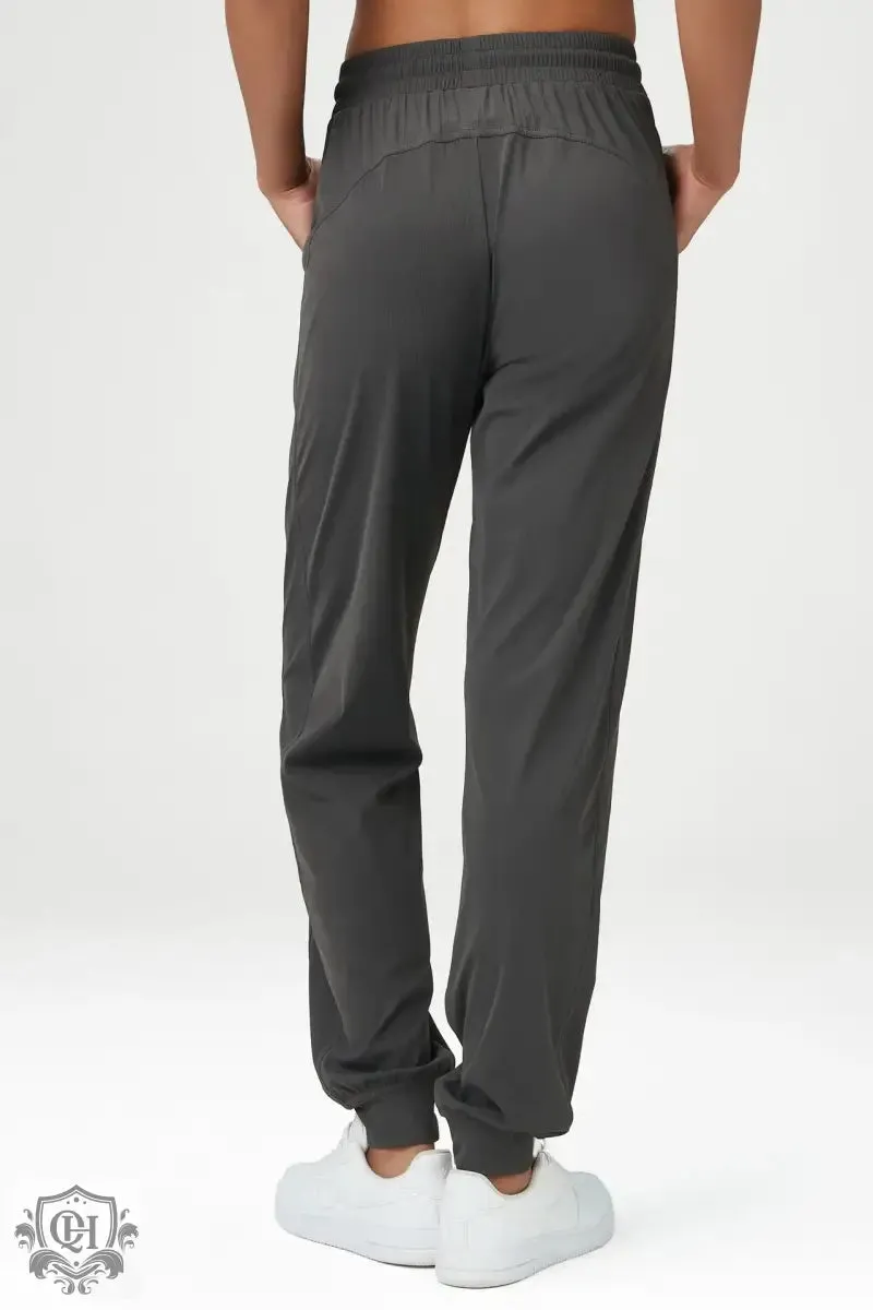 Mid Waist Nylon Sports Pants