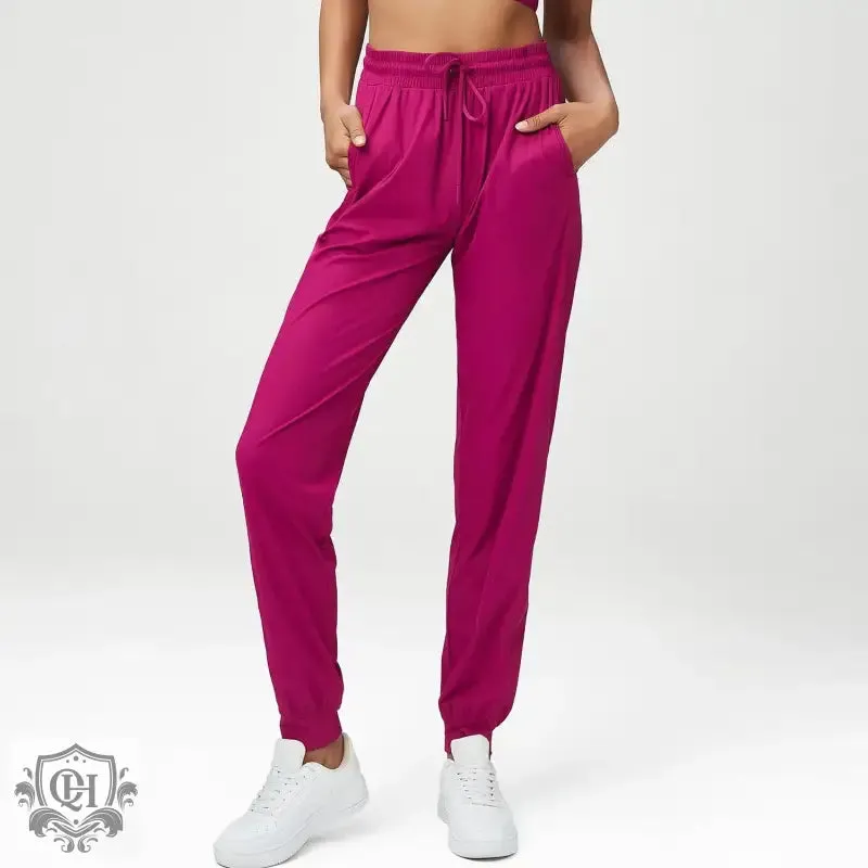 Mid Waist Nylon Sports Pants