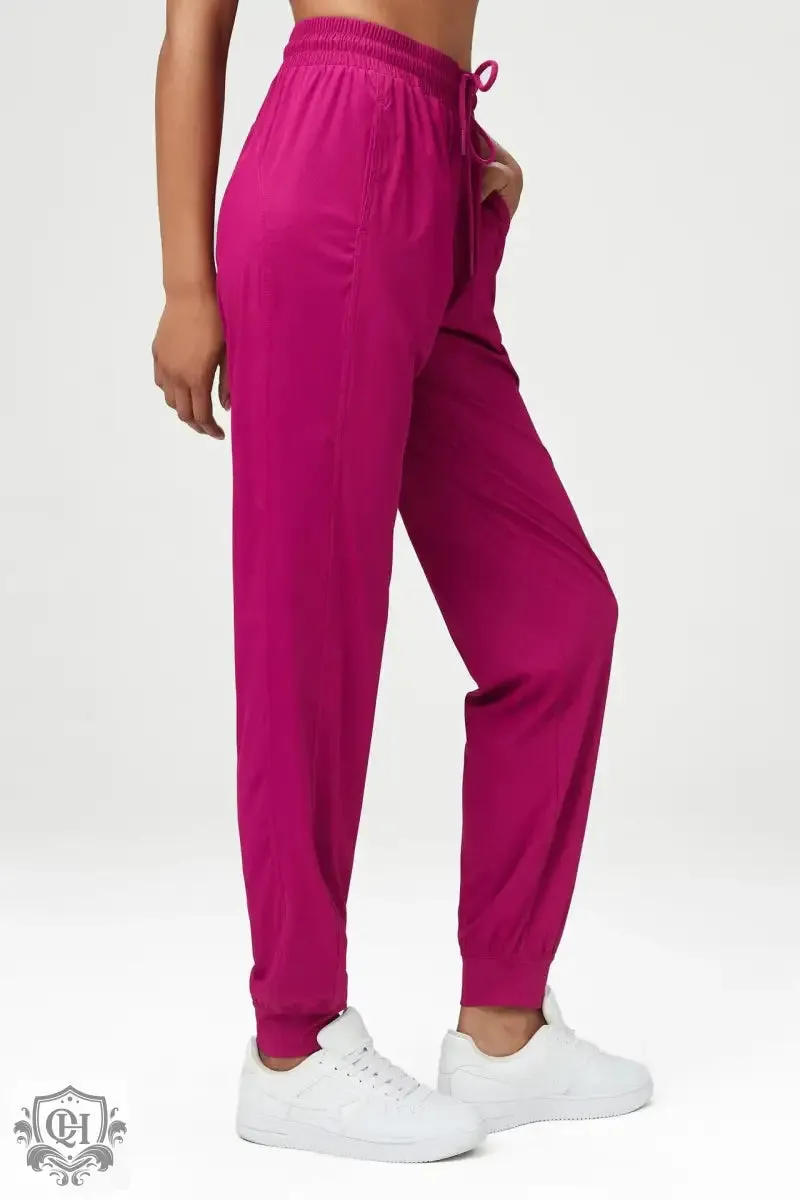 Mid Waist Nylon Sports Pants