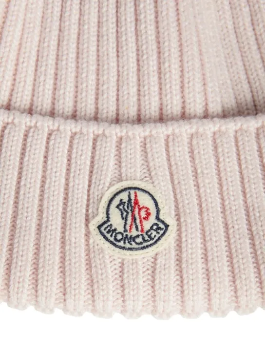 Moncler   Logo extrafine wool beanie 