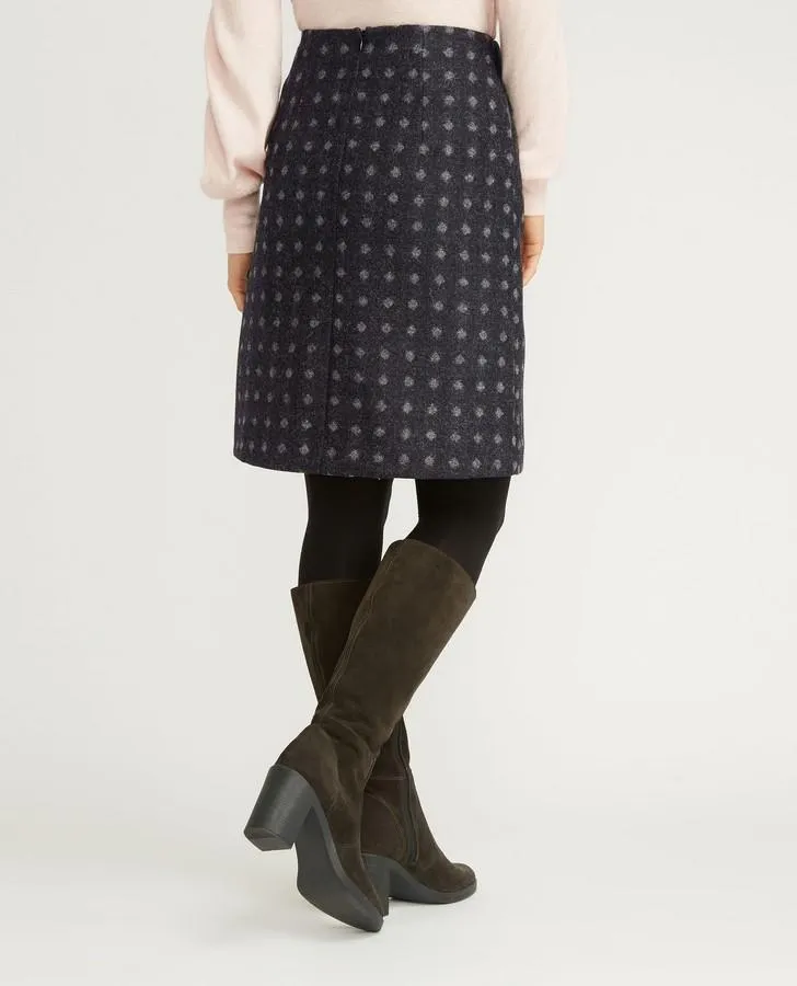 Moons Wool Geo Spot Skirt
