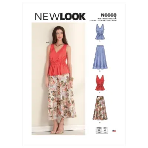 New Look Sewing Pattern 6668