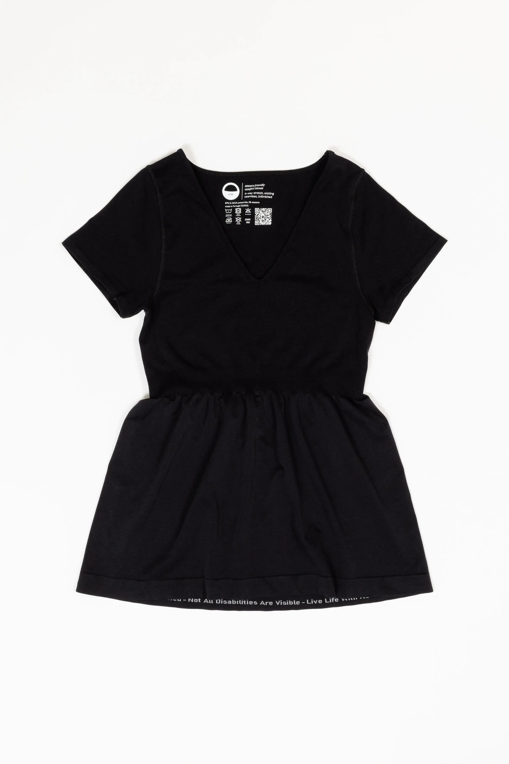 No Limbits Adaptive Women's Black Sensory Blouse