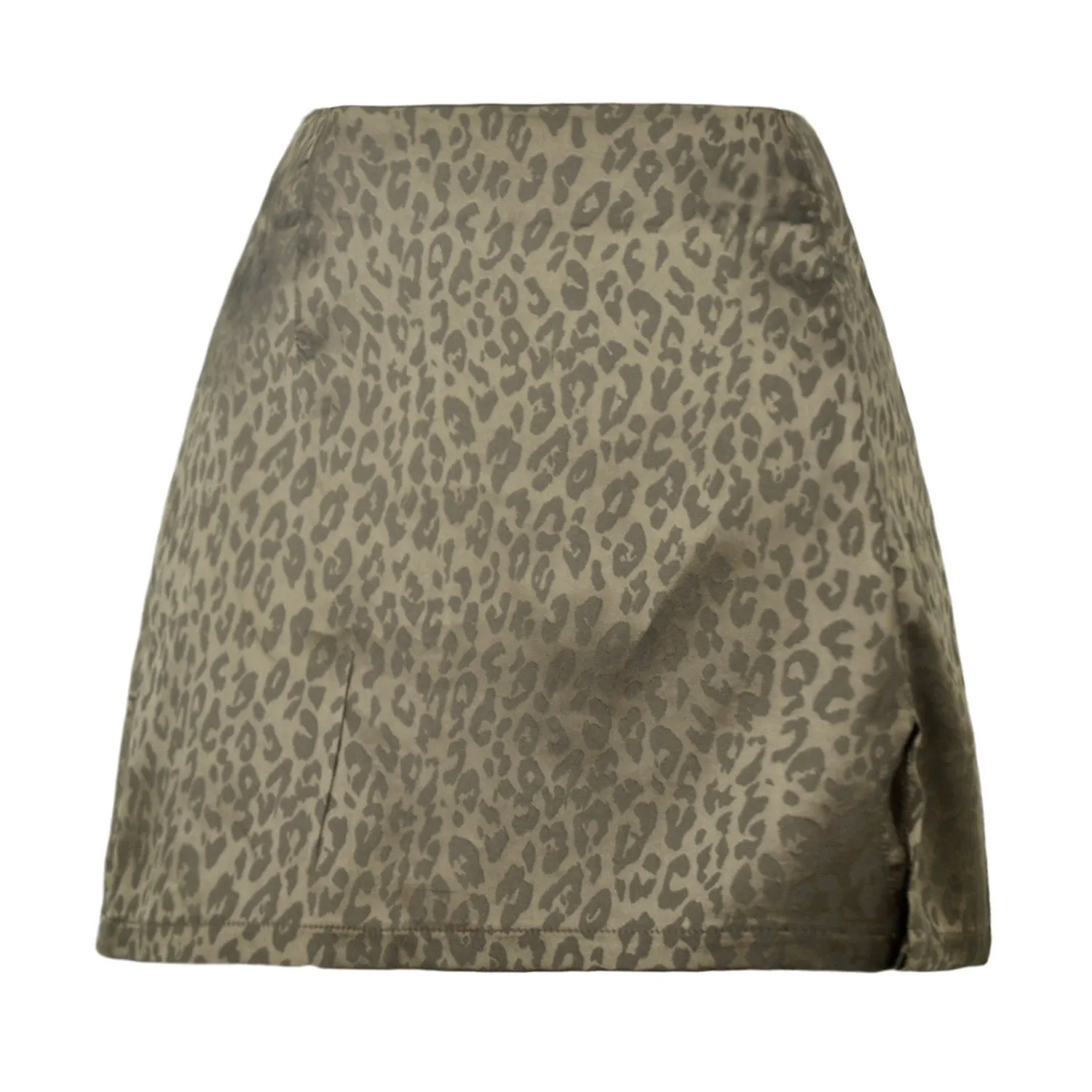 OL Split High Waist A line Skirt