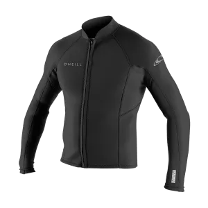 O'Neill Reactor-2 1.5mm Men's Front Zip Neoprene Jacket - Black - 5046