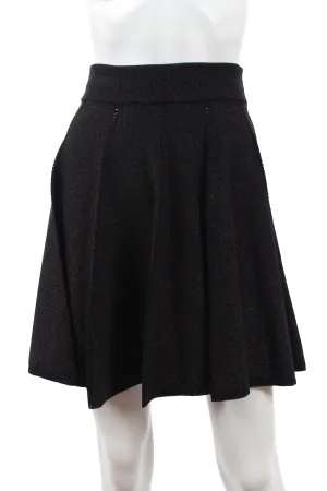Philipp Plein 'Be My Dream' Lurex-Knit Perforated Mini Skirt
