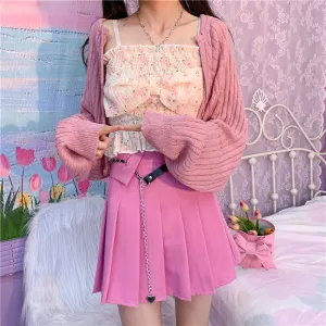 Pink with belt skirt  PL52272