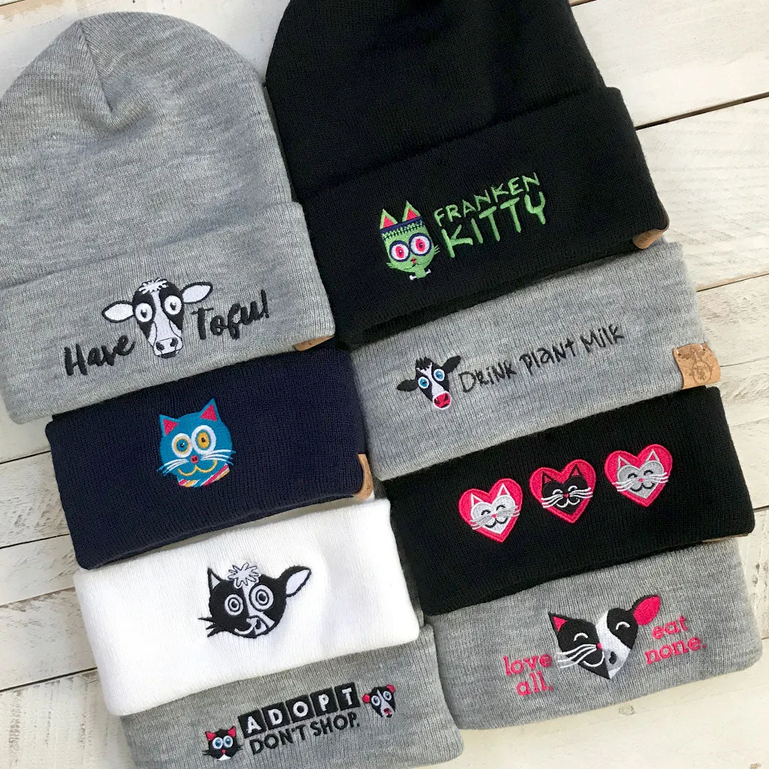 "Joy" Cuffed Beanie Hat