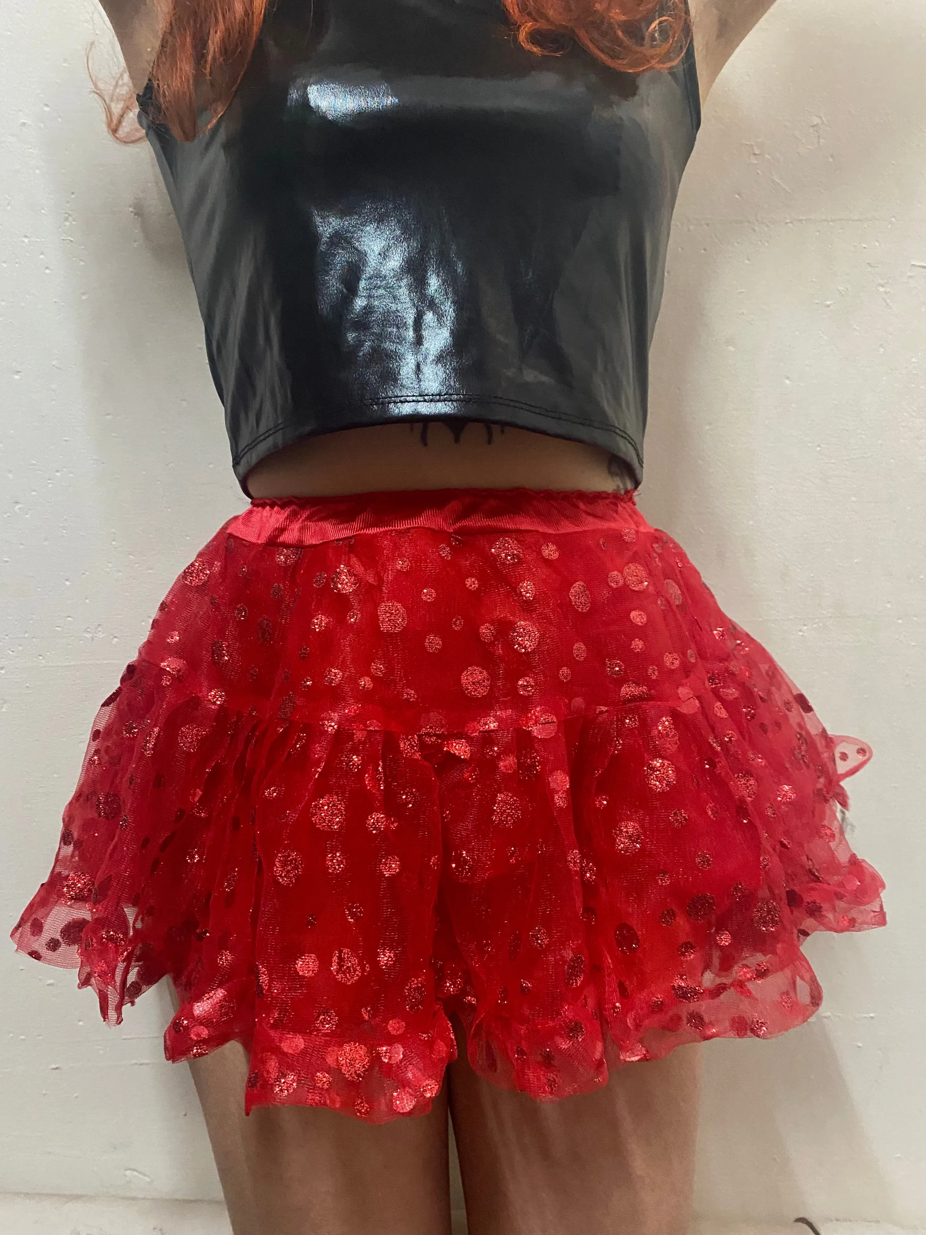 Red Spotted Tulle Tutu