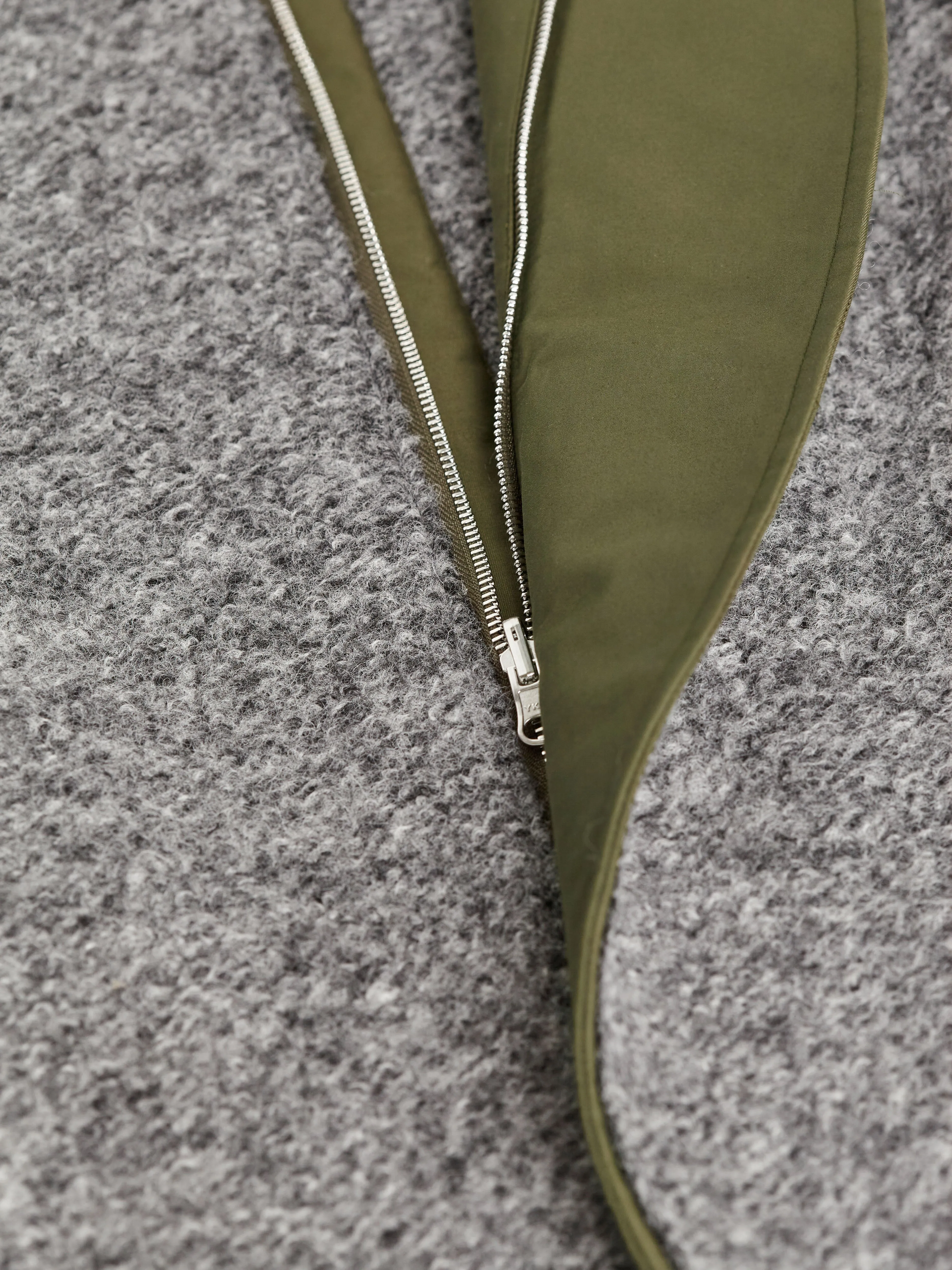 Reversible double face coat