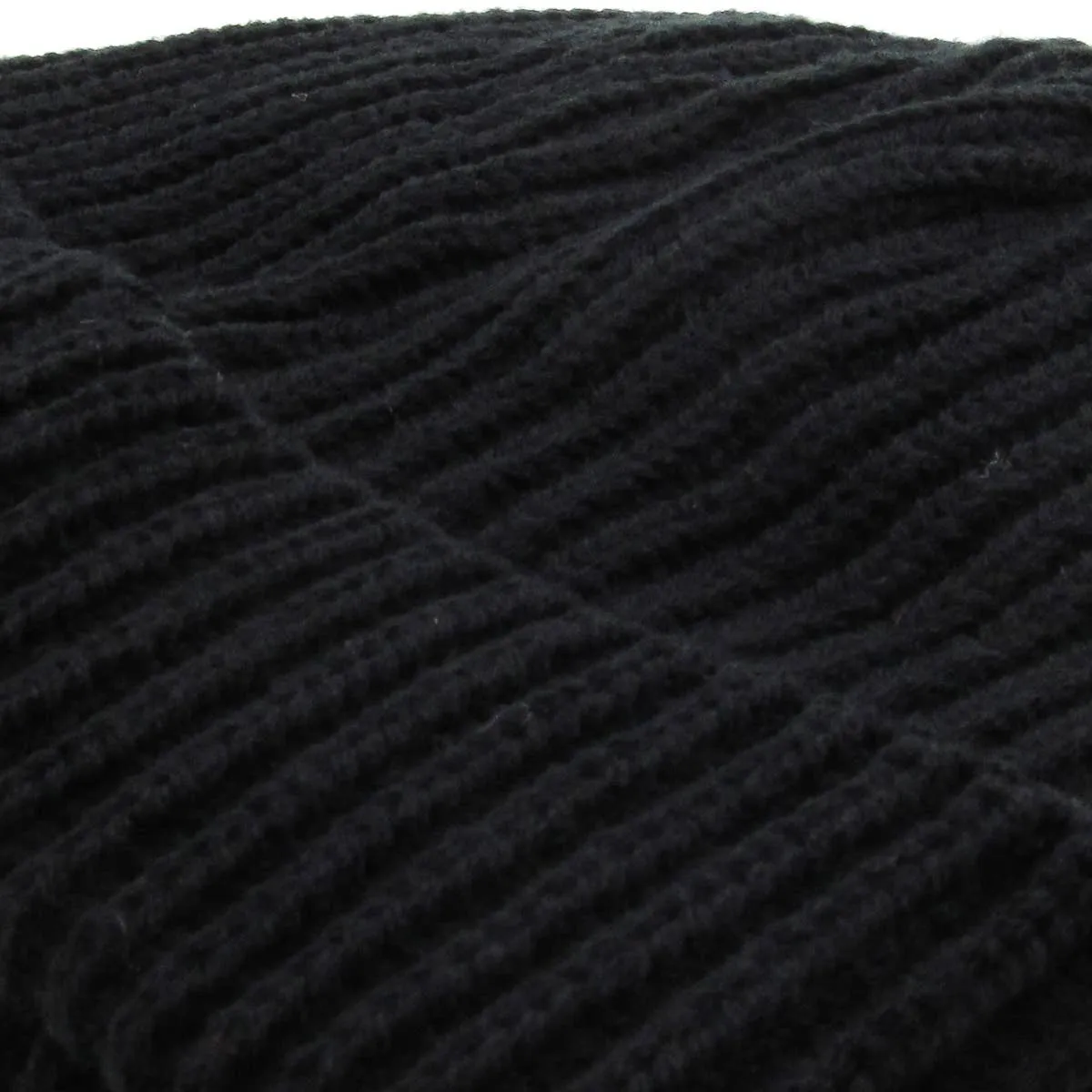 Ribbed Beanie: BLK