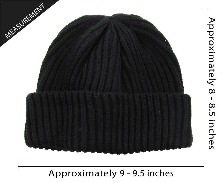 Ribbed Beanie: BLK