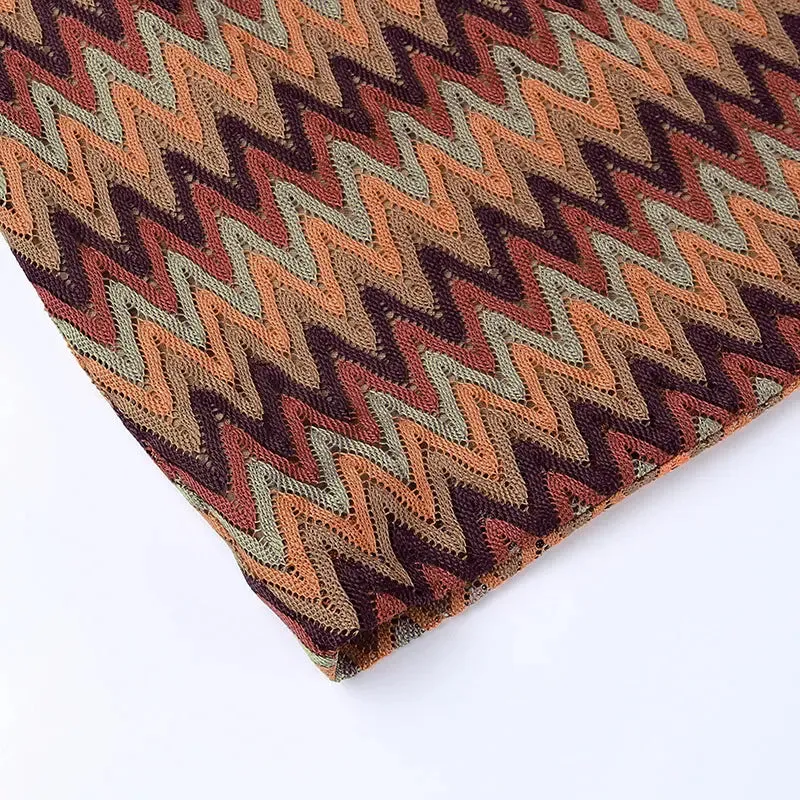Ripple Knit Hip Skirt