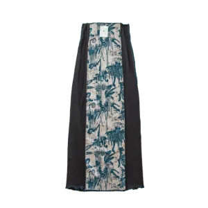River long skirt / Black 【reversible】