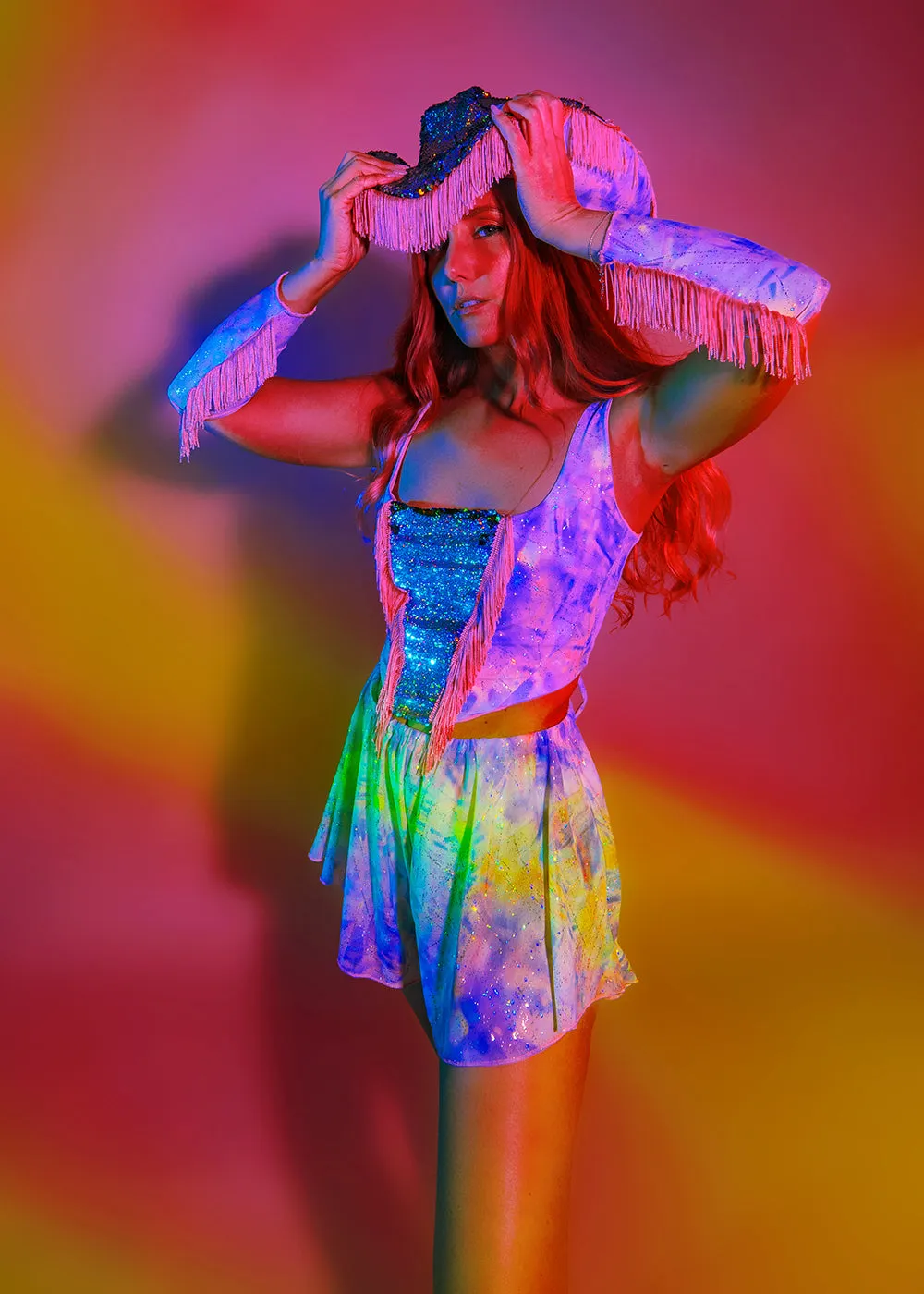 Sheer Mesh Floaty Festival Shorts | 2 Colours | Loonigans