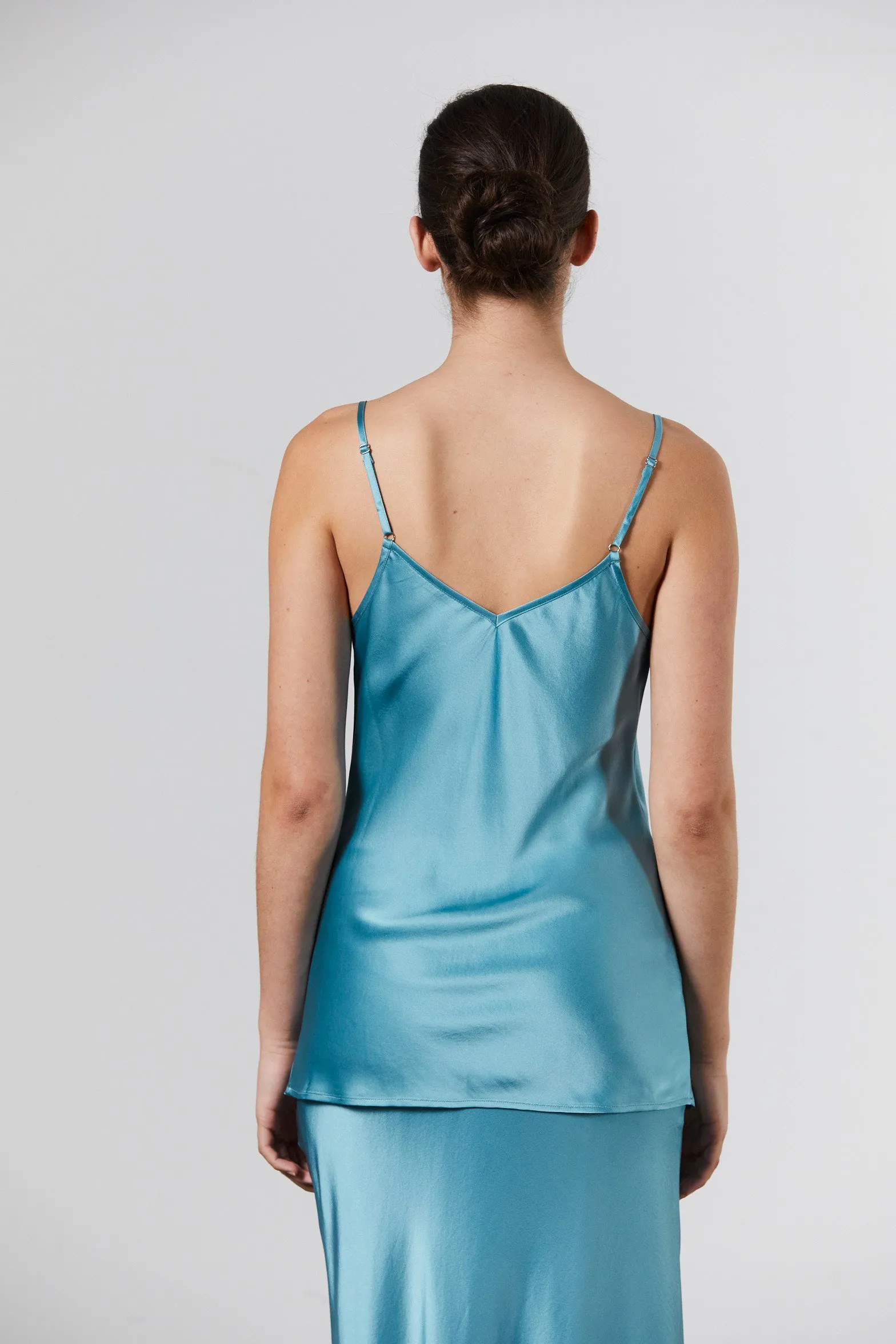 Silk Camisole - Cerulean