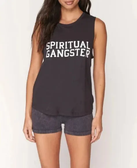 Spiritual Gangster Varsity Muscle Tank Top