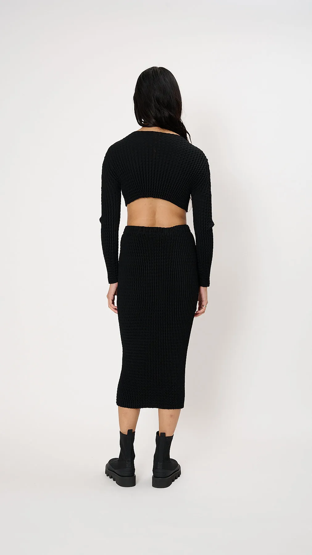 Spongy BK/WT-38 Skirt in Black