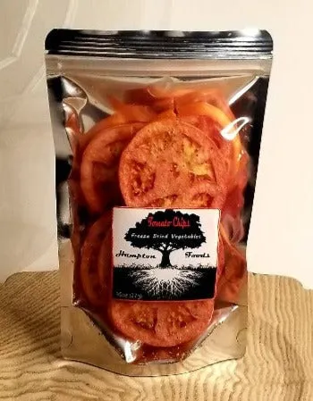 Tomato Chips™ by Hampton Foods - Lightly Seasoned, Freeze-Dried for Maximum Flavor & Nutrients