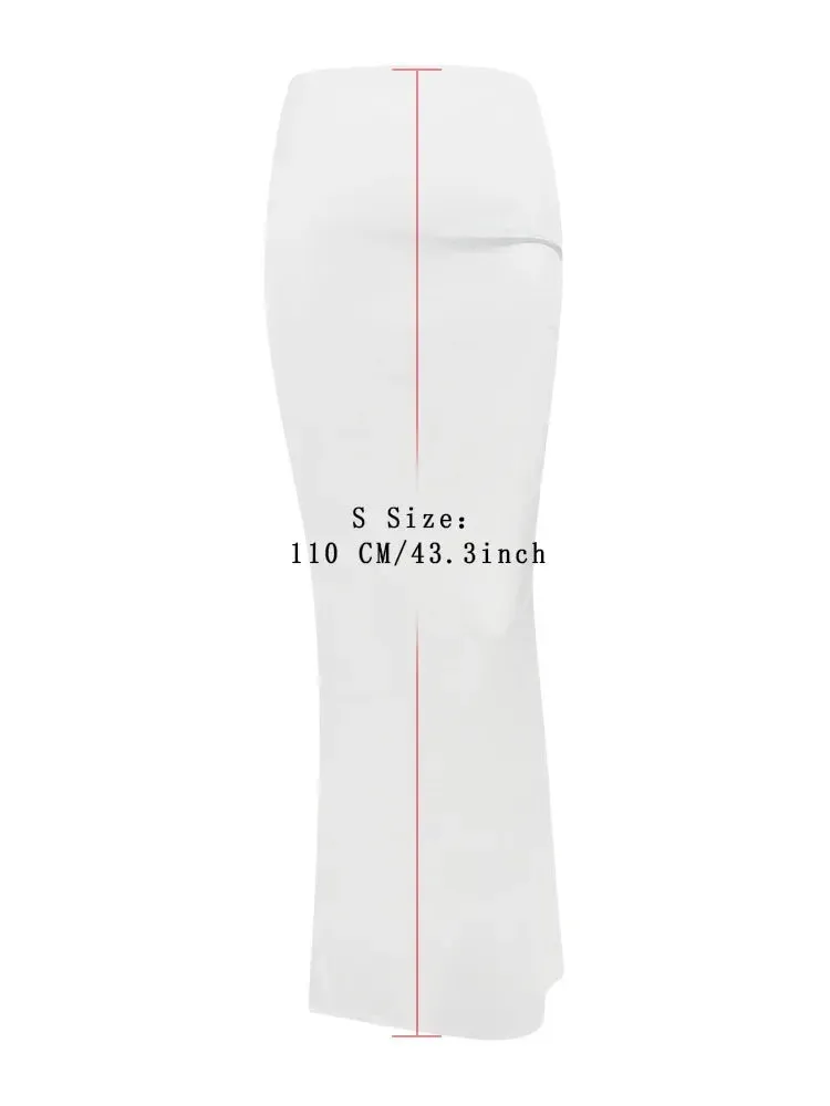 Tossy Satin High Waist Maxi Skirt