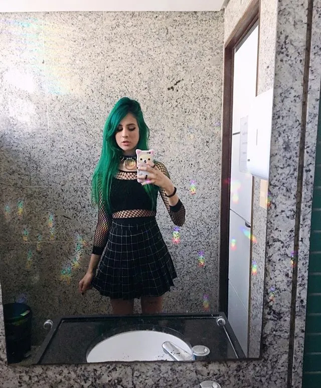 Vintage high waist plaid skirt KF50131