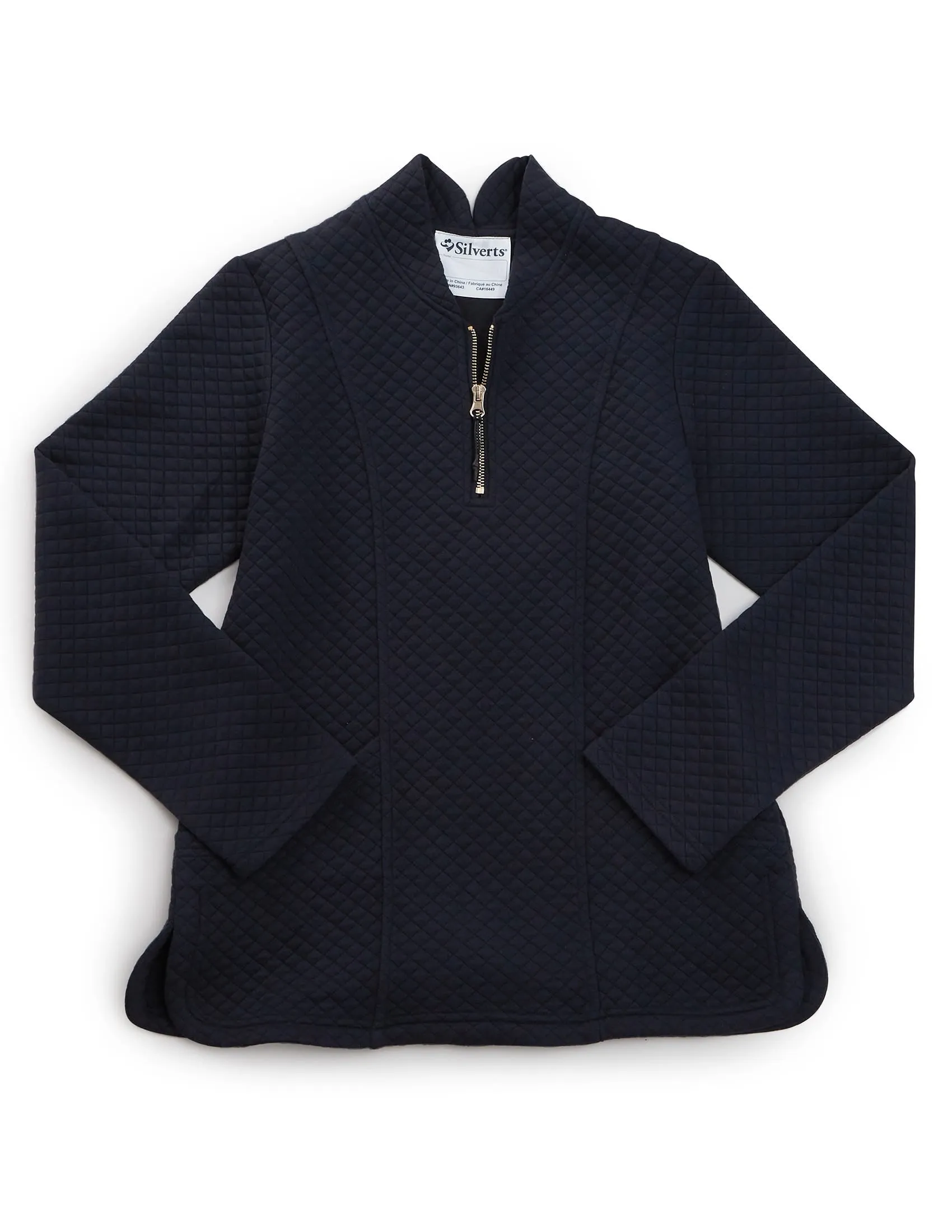 Women's Easy Dressing Open Back Half Zip Track Suit Top - Clearance