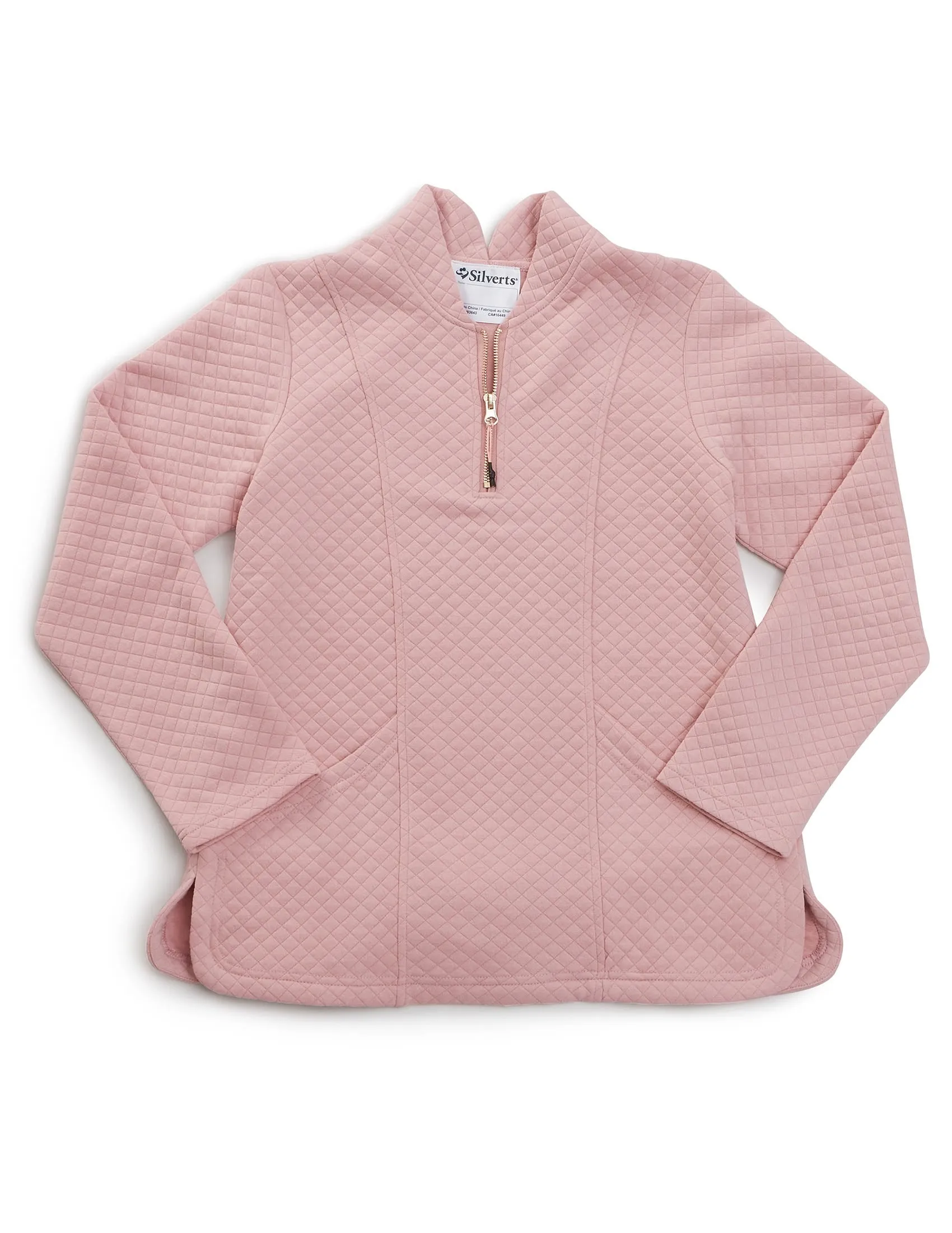 Women's Easy Dressing Open Back Half Zip Track Suit Top - Clearance