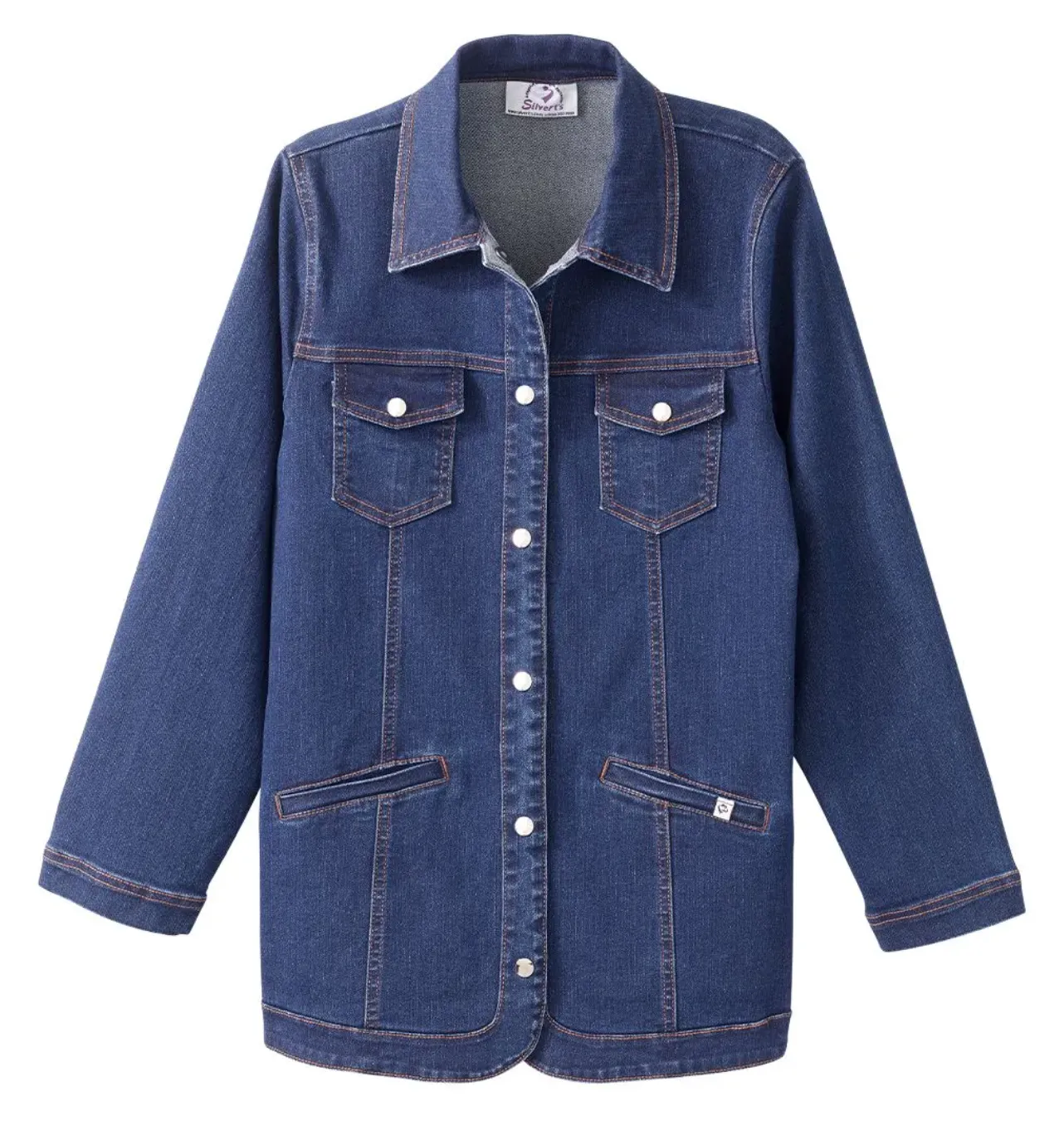 Women's Magnetic Closure Jean Jacket